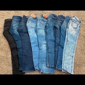 9 pairs of size 10 boys jeans
